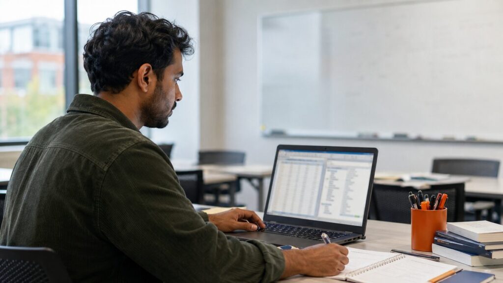how to choose the right statistical test in SPSS - postgraduate student completing statistical test selection in SPSS