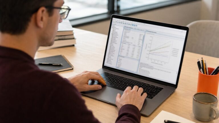 moderation analysis in SPSS - postgraduate student completing moderation analysis in SPSS