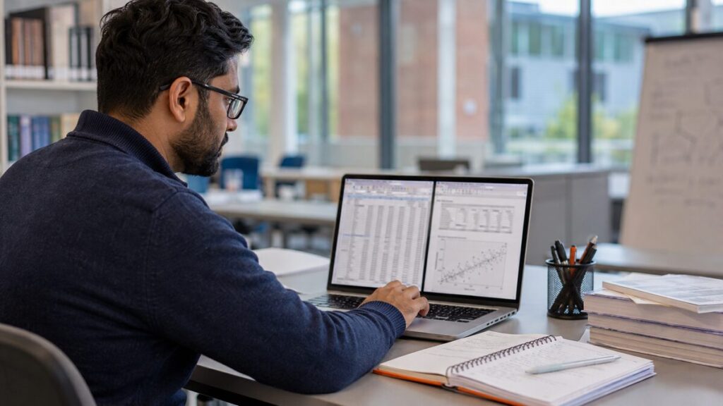 SPSS dissertation analysis - postgraduate researcher running dissertation analysis in SPSS