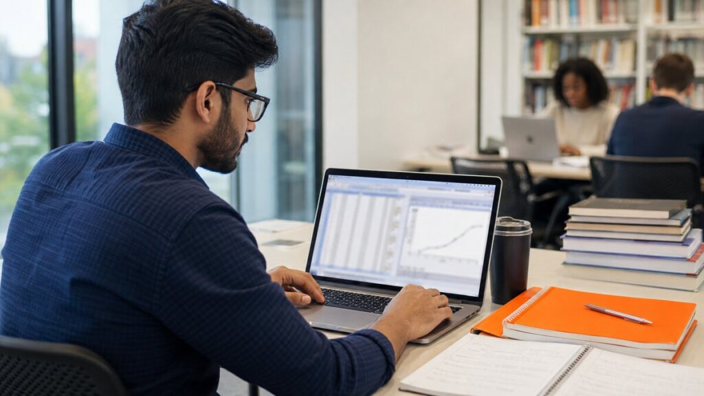 SPSS research paper data analysis help - postgraduate student completing model audit, table preparation, and manuscript results in SPSS
