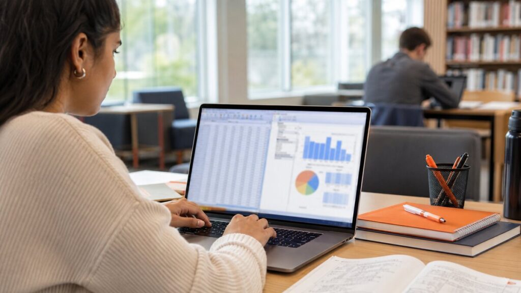 SPSS tutor for graduate students - postgraduate student completing skills diagnosis, guided analysis, and reproducible practice in SPSS